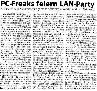 PC-Freaks feiern LAN-Party
